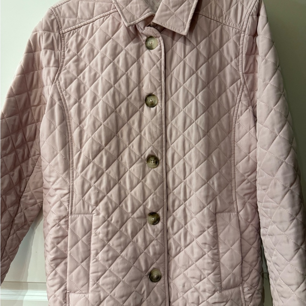 Chico's Quilted Women's Jacket in Light Pink- Gently Used!